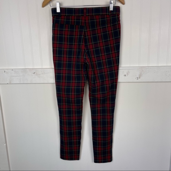 ZARA Plaid Skinny Trouser Pants - Picture 4 of 5